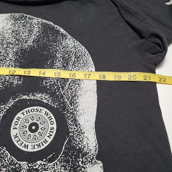 For Those Who Sin - Los Angeles Bike Week Skull FTWS Black Men’s Size Medium - Picture 8 of 9